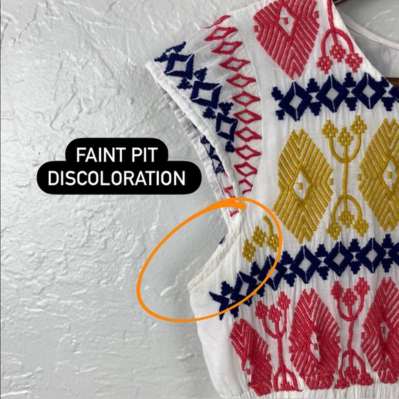 Romeo & Juliet Couture boho embroidered empire waist tunic XS - Picture 11 of 12